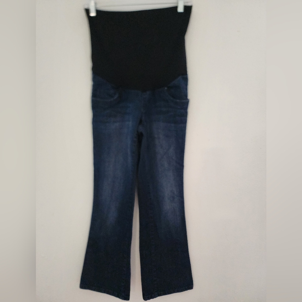 Motherhood Dark Blue Flare Jeans